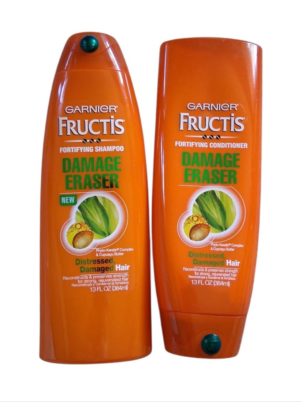 NEW Garnier Fructis Damage Eraser Fortifying Shampoo And Conditioner Bundle
